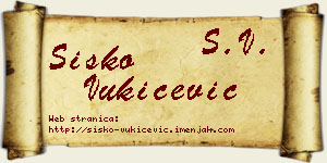 Sisko Vukičević vizit kartica